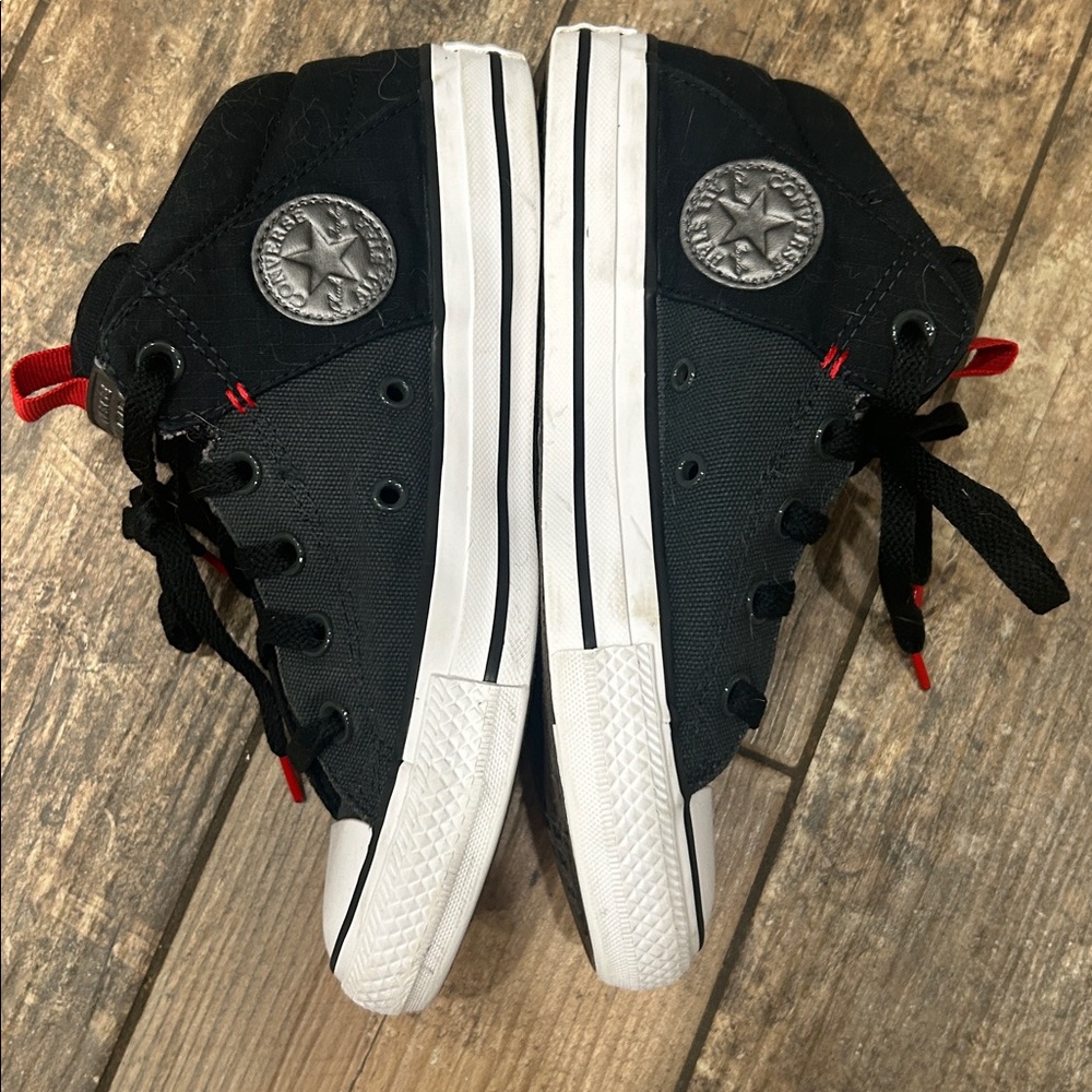 Converse Kids Black and Red Sneakers